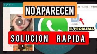 NO se guardan los vídeos de WHATSAPP en la GALERÍA || SOLUCIÓN | videos are NOT saved in the GALLERY