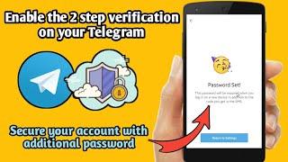 How to enable two step verification on Telegram