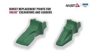 New Direct Replacement Teeth for Volvo® excavators and loaders