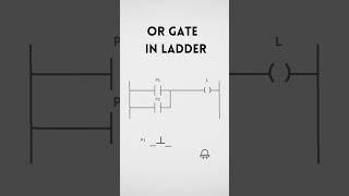 OR gate in LADDER LOGIC #shorts