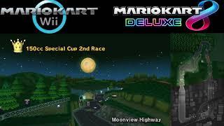 Wii Moonview Highway (Normal) Mashup EXTENDED Mario Kart 8