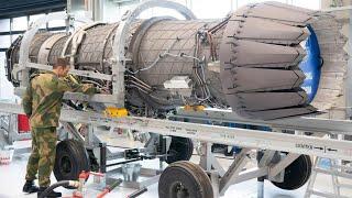 Aero engine assembling line & manufacturing technology - Inside heavy duty machines making process