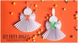 How To Make Paper Angel for Christmas Decorations ? Easy Paper Christmas Craft Ideas for kids