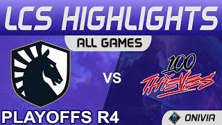 TL vs 100 Highlights ALL GAMES Round4 LCS Summer Playoffs 2021 Team Liquid vs 100 Thieves by Onivia