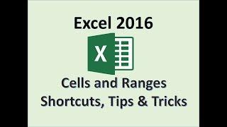 Excel 2016 - Selecting a Range - How to Highlight Find and Select Multiple Cells - Non Adjacent Cell