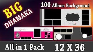 Big Dhamaka 100 Wedding Album Background || 12x36 Wedding Album design2020 || Adobe Photoshop Design