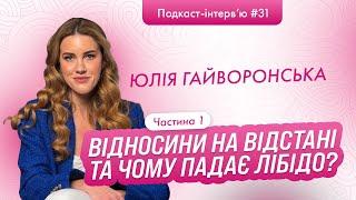 Юлія Гайворонська Як зберегти відносини на відстані? Чому жінка не хоче сексу та чому падає лібідо?