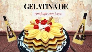 Gelatina de Rompope y Jerez  #reposteandoconsarita