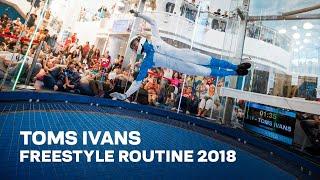 Toms Ivans WCIS 2018 Indoor Skydiving Freestyle Routine | AERODIUM