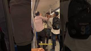 Delhi Metro Recently Fight  #viral #ytshorts #trending #minivlog #viralshort #delhimetro