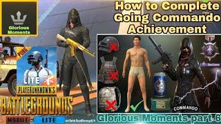 How to Get Commando Title Glass Cannon Achievement in Pubg mobile lite