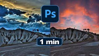 Himmel austauschen in Photoshop CC 2021 Neues Feature zum Hintergrund wechseln - Tutorial (deutsch)