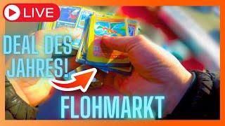 Pokemon Karten Schatz des Jahres gefunden!!!Live Flohmarkt Retro hunting