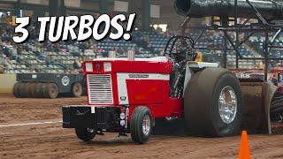 3 MONSTER Turbos! Light Super Stock Tractor Pulling - Southern Invitational 2025