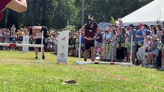 Brave couples compete in 'wife-carrying' contest in Canada