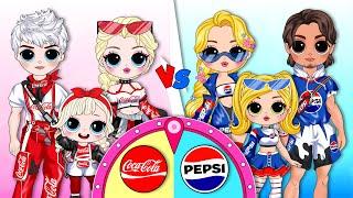 Coca Cola Vs Pepsi: Elsa & Rapunzel Princess Family | 30 DIY Arts & Paper Crafts