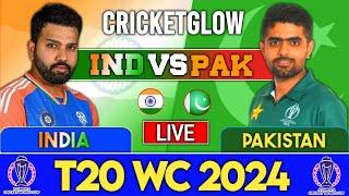 Live: IND vs PAK , New York | Live Scores & Commentary | ICC T20 World Cup 2024 | 1st innings