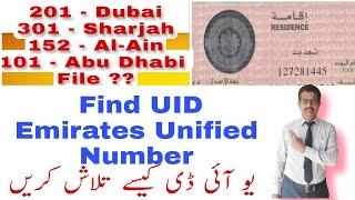 How to Find UID Emirate Unified Number || Easy Smart Forms