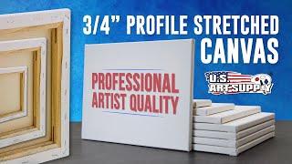 U.S. Art Supply | 3/4" Profile Streched Canvas