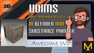 Udims in Blender to Substance Painter and Back Again