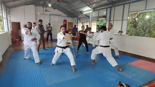 Kihon practice at REI | Shihan Manoj & Sensei Swaraj