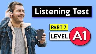 A1 Listening Test - Part 7 | English Listening Test
