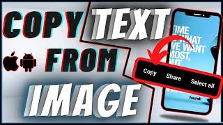 How To Copy Text From Image In iPhone & Android | Without Apps