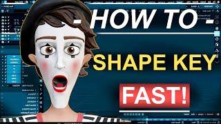 Blender Facial Shape-Keys - FAST