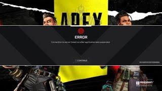 Connection To Server Timed Out After Application Was Suspended Defiance Apex Legends Update