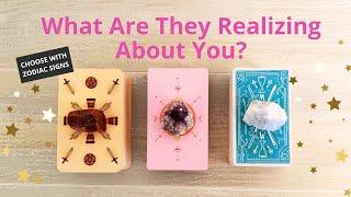 WHAT ARE THEY REALIZING ABOUT YOU?  PICK A CARD  LOVE TAROT READING  SOULMATE  SPECIFIC PERSON