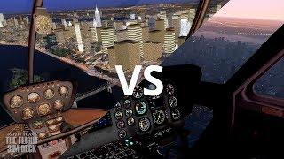 X-Plane 11 Default Night Scenery vs. Prepar3D v4 w/ Add-ons