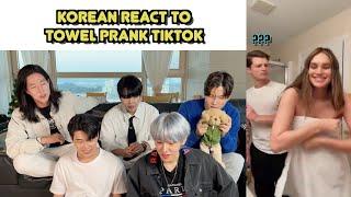 KOREAN REACT TO Towel Prank TikTok Compilation