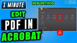 How to edit pdf file in adobe acrobat 2024 | Edit PDF file Free
