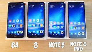 REDMI 8A VS REDMI 8 VS REDMI NOTE 8 VS REDMI NOTE 8 PRO - ПОЛНОЕ СРАВНЕНИЕ ВСЕХ REDMI!