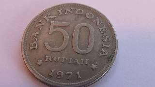 A 50 Rupiah 1971 Indonesia Coin