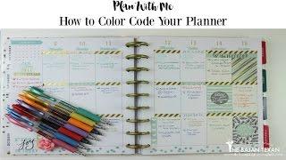 How to Color Code Your Planner (Plan with Me Happy Planner)