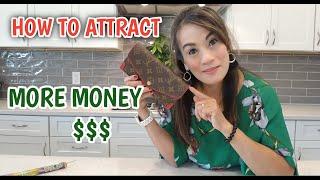 HOW TO ATTRACT  MORE MONEY  BY CLEANSING AND ENERGIZING YOUR WALLET