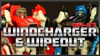 United UN-27 WINDCHARGER & WIPEOUT Transformers Takara Set figure review