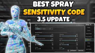 NEW UPDATE 3.5BEST SENSITIVITY CODE + CONTROL SETTINGS PUBG MOBILE/BGMI SENSITIVITY 2024