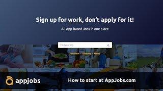 How to start an app job with AppJobs.com