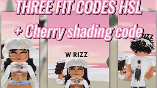 THREE OUTFIT CODEZZ +cherry shading code working 2023|queenroyal145 #roblox