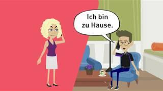 Learn German A2, B1 / Indirect questions / two-case prepositions / subordinate clauses