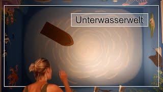 Unterwasserwelt im Bad malen | Wandmalerei | Kunstfieber