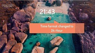 How To Change Lock Screen Clock Format In Windows 11