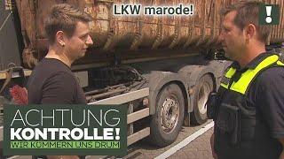 "Sieht RANZIG aus, die KARRE!" LKW verliert Teile auf Autobahn! | Achtung Kontrolle