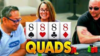 She Makes QUADS vs Young Poker Influencer