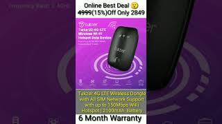 wireless wifi router | wireless dongle with all sim network support | Tukzer wifi | #short #shorts