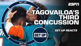 'Tua Tagovailoa MAY be able to play... BUT should he?' Get Up reacts to third concussion vs. Bills