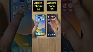 Apple iPhone 14 Vs Poco F5 5G Speed Test Comparison | 