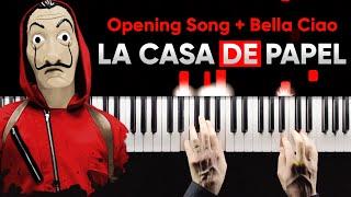 La Casa de Papel - Opening Song + Bella Ciao | Piano Cover // Бумажный дом | На Пианино